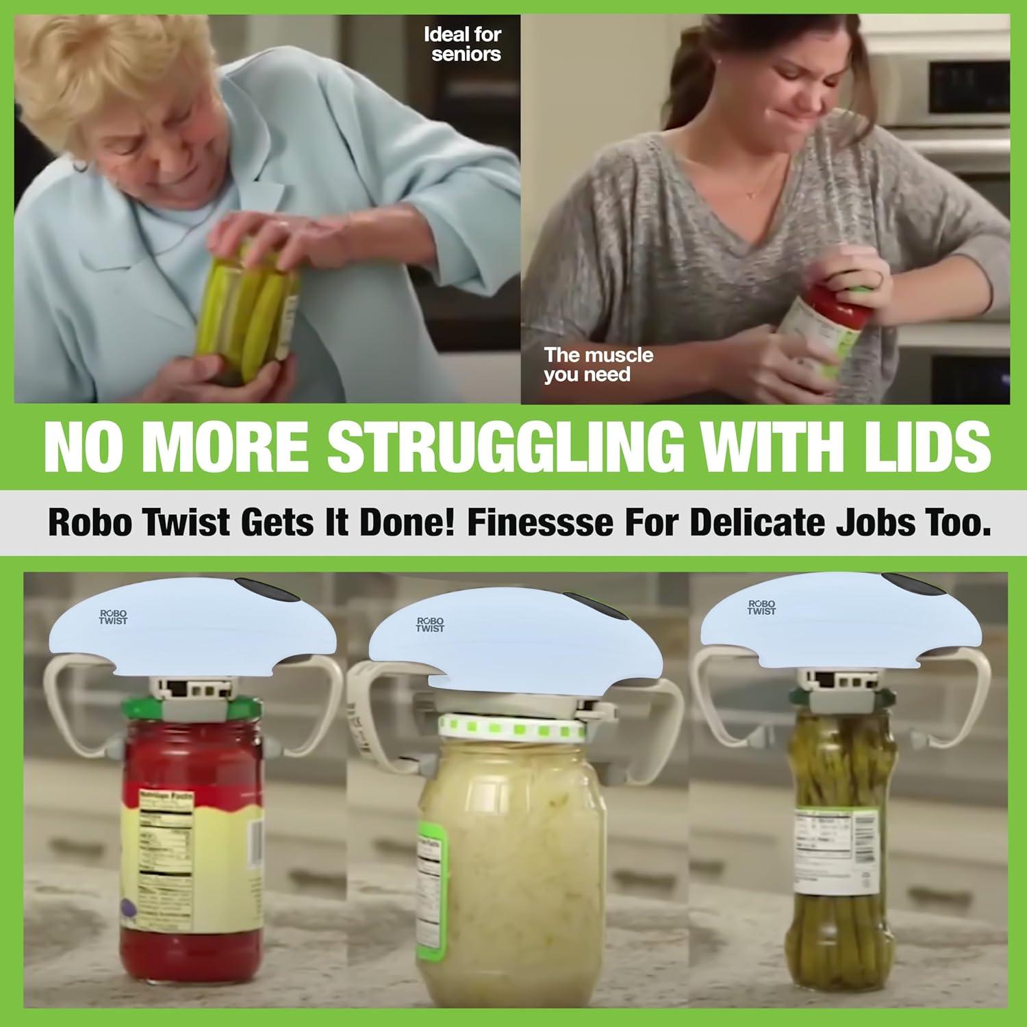 Abridor de Tarros Eléctrico EMSON Robotwist Azul Automático