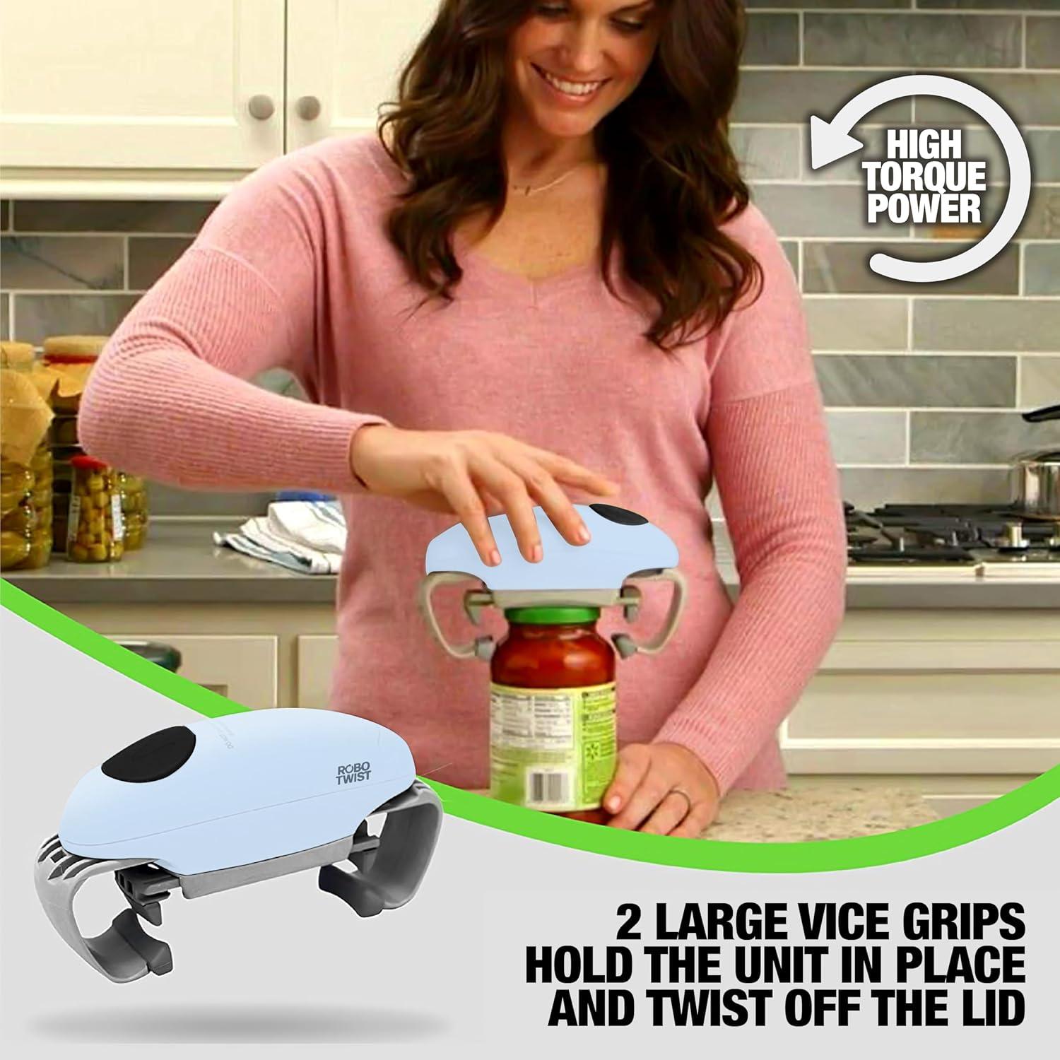 Abridor de Tarros Eléctrico EMSON Robotwist Azul Automático