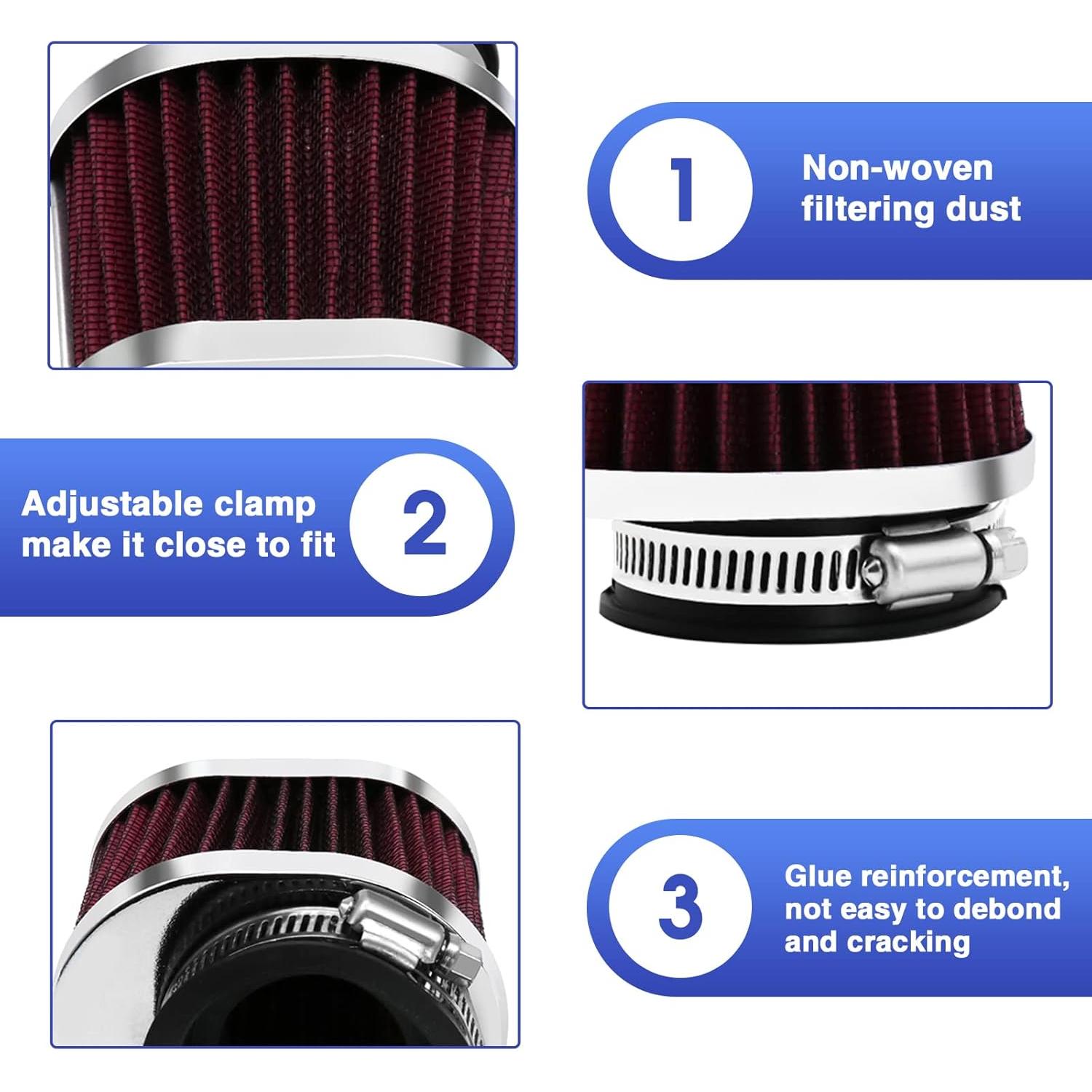 Filtro de Aire ZSDTRP 38MM 2PCS para Motocicleta ATV