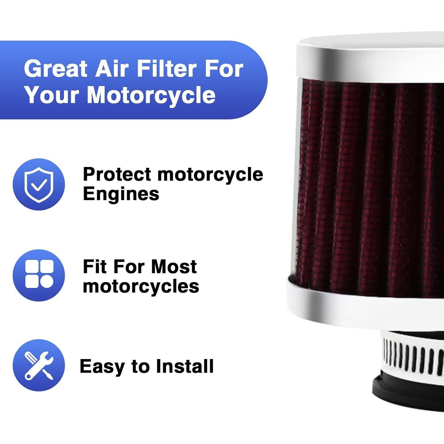 Filtro de Aire ZSDTRP 38MM 2PCS para Motocicleta ATV