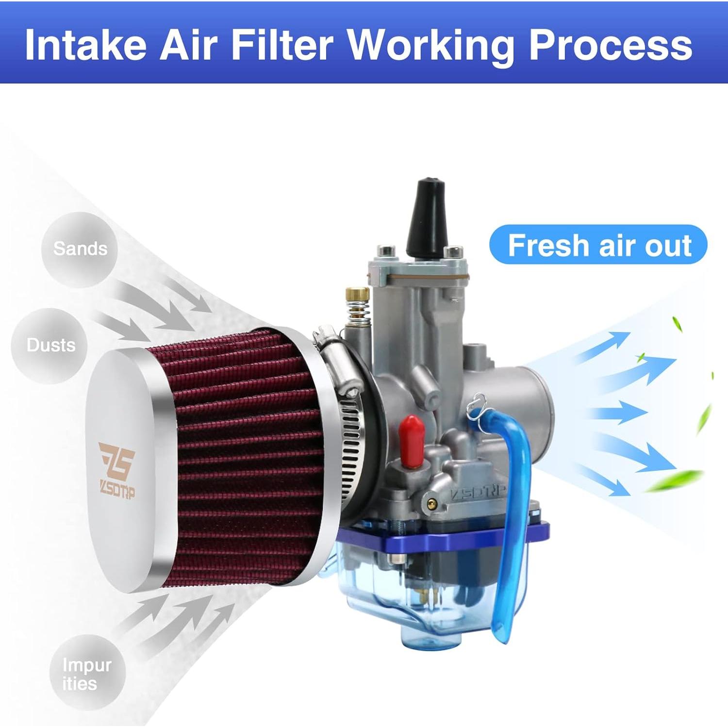 Filtro de Aire ZSDTRP 38MM 2PCS para Motocicleta ATV