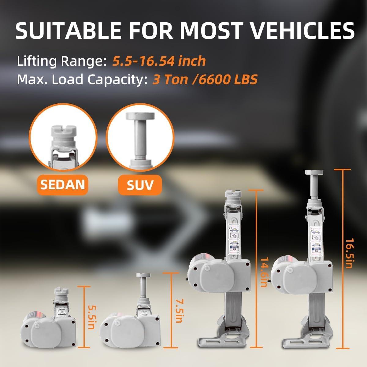 Gato Eléctrico STANDTALL 3 Toneladas Automático 12V