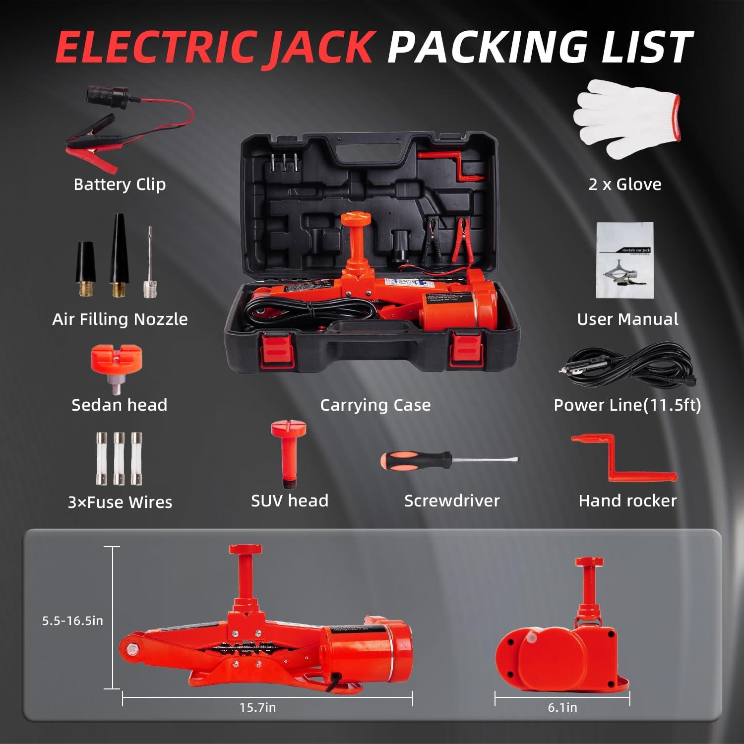 Gato Eléctrico STANDTALL 3 Toneladas Automático 12V