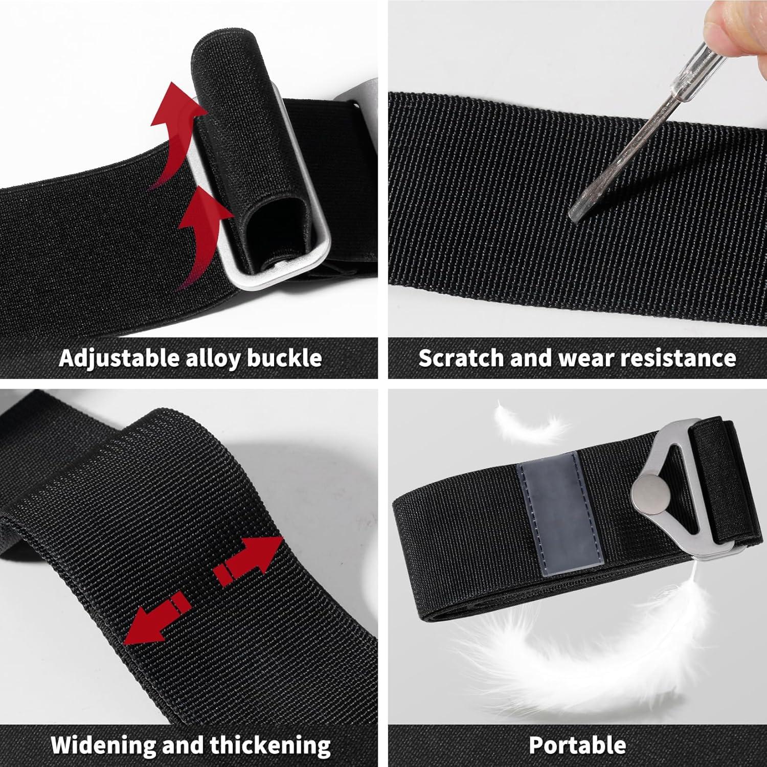 Cinturón de Viaje TOOVREN 2-en-1 Ajustable Negro 71.5-90CM