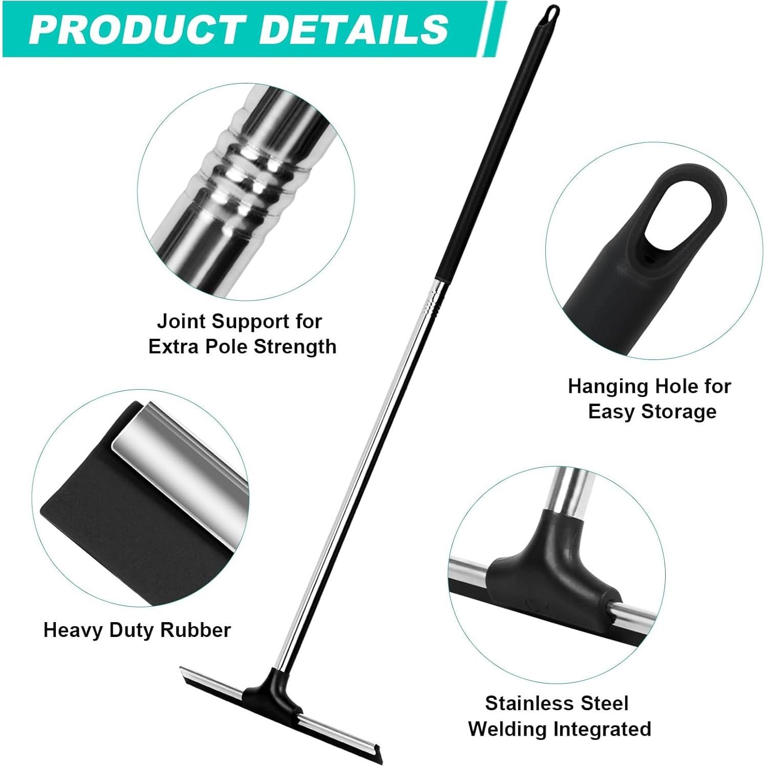 Raspador de Suelo YOUNITA con Mango de Acero Inoxidable 149.86 cm