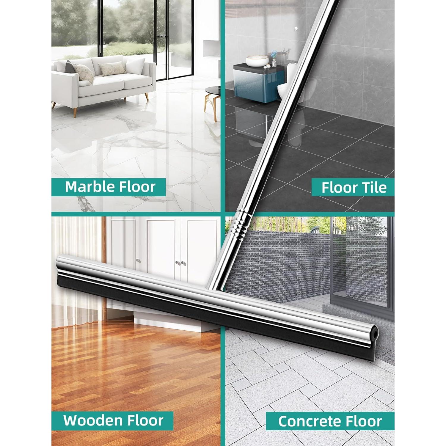 Raspador de Suelo YOUNITA con Mango de Acero Inoxidable 149.86 cm