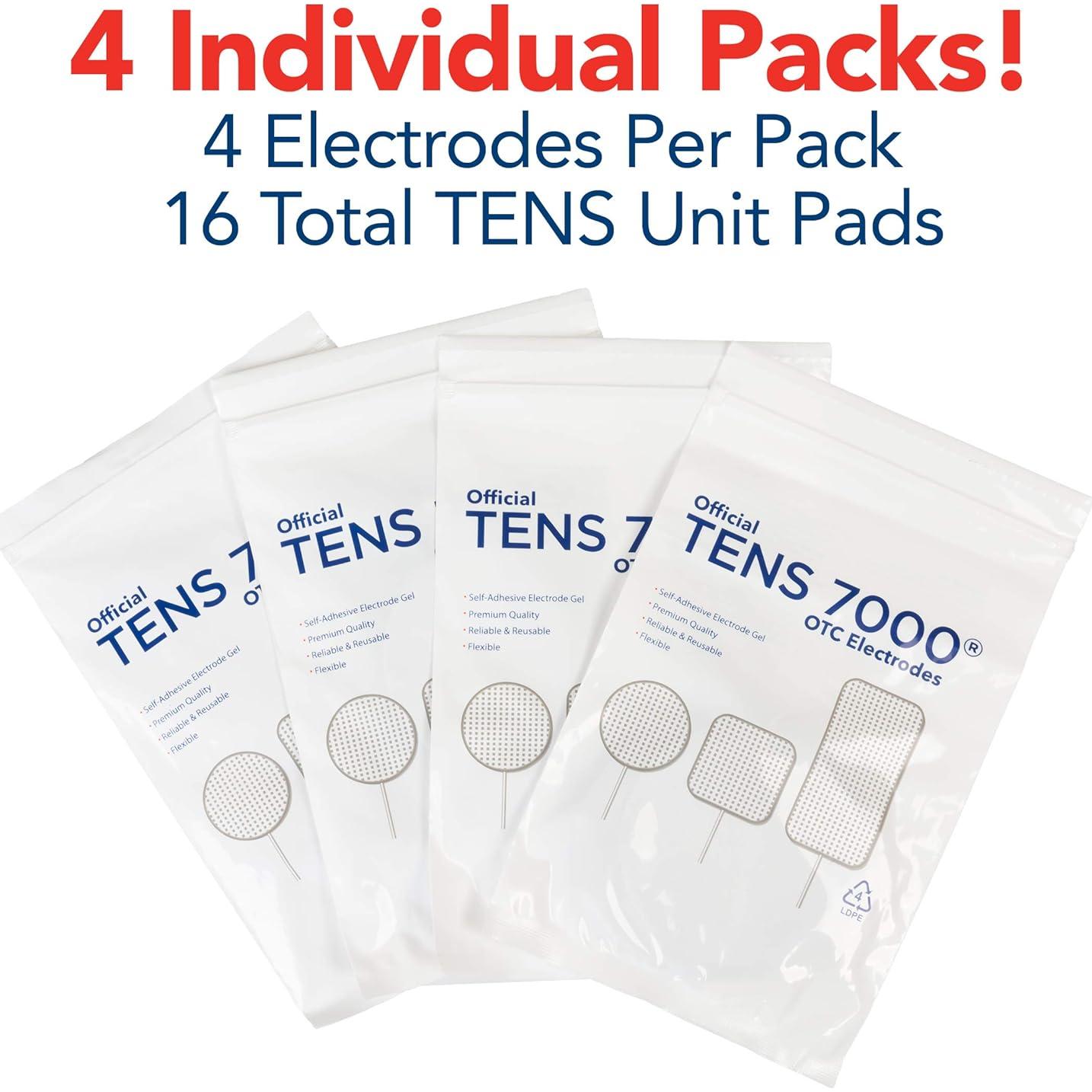 Almohadillas TENS 7000 de Reemplazo - Paquete de 16 Unidades