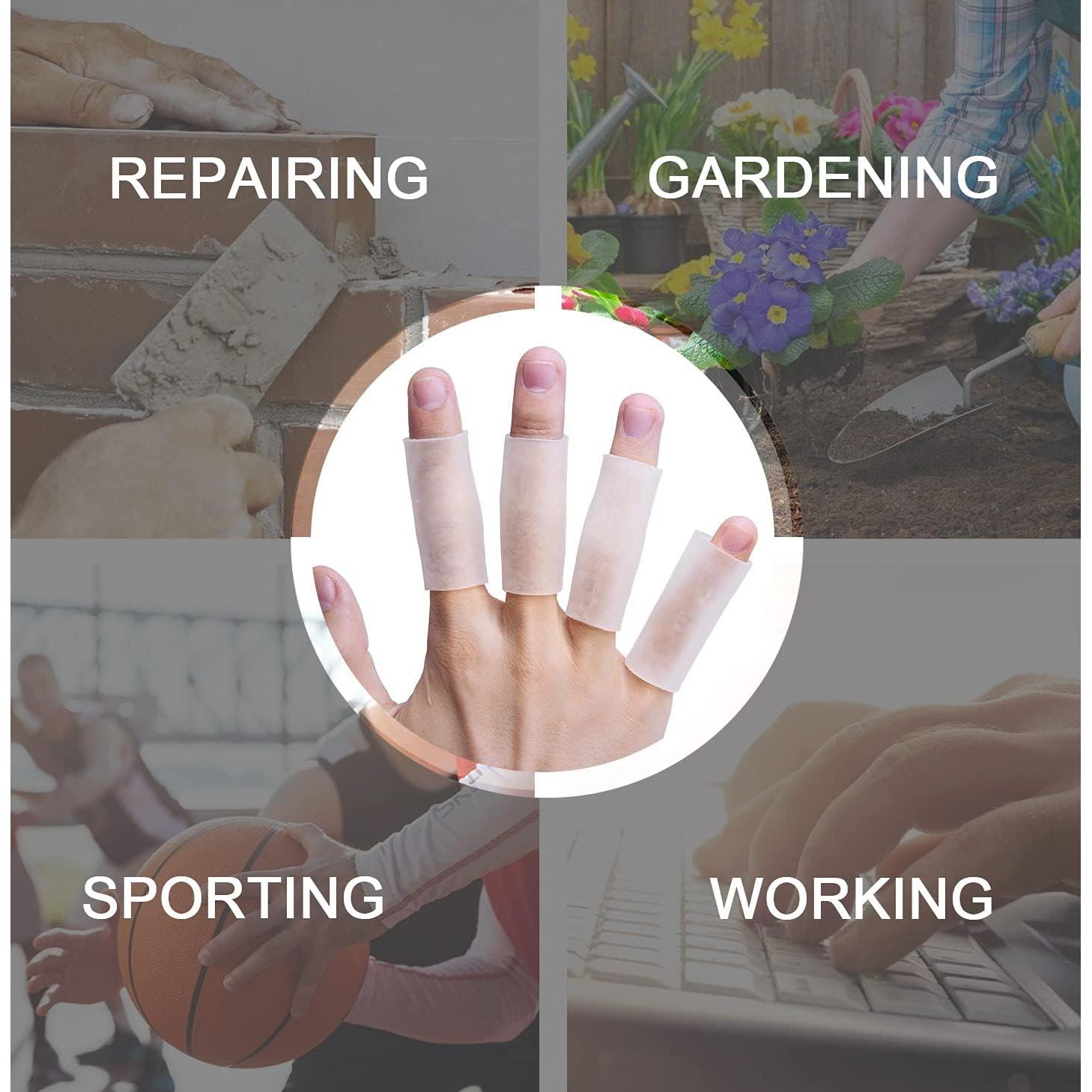 Mangas para Dedos de Silicona Sumifun 8PCS para Artritis