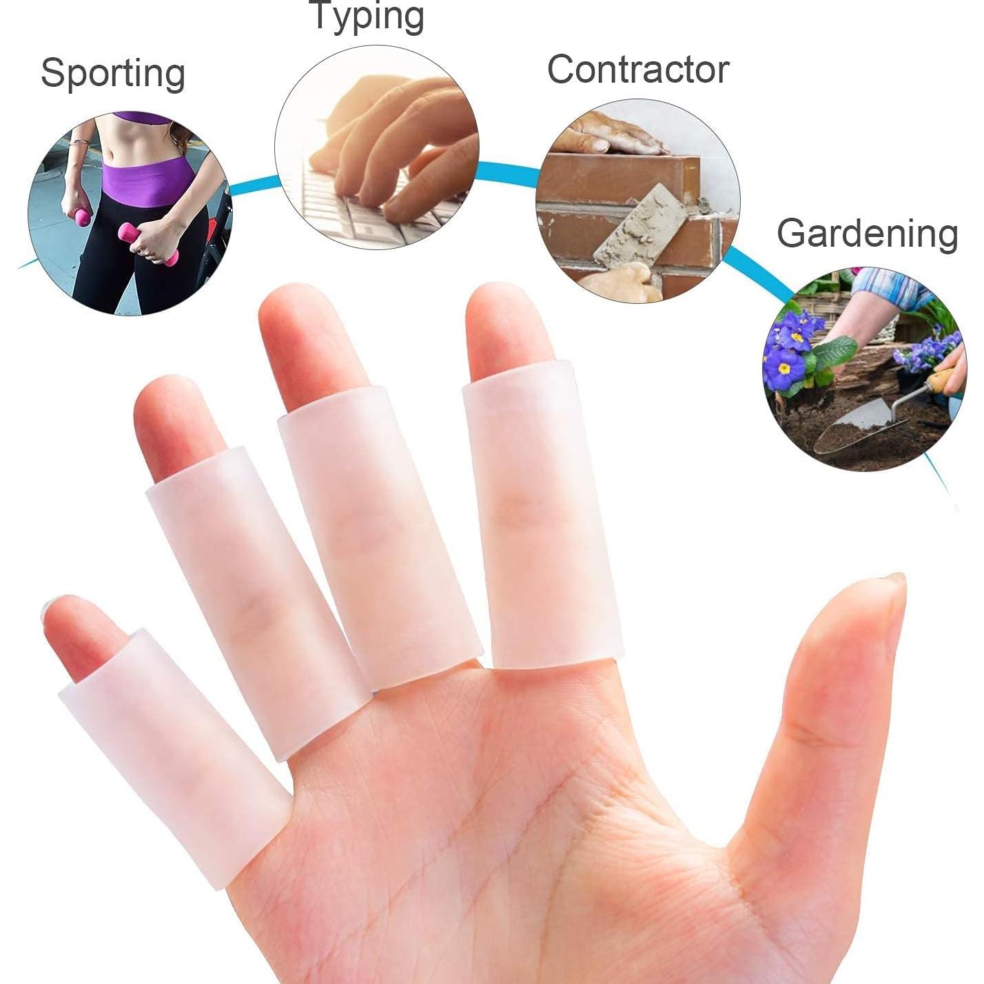 Mangas para Dedos de Silicona Sumifun 8PCS para Artritis