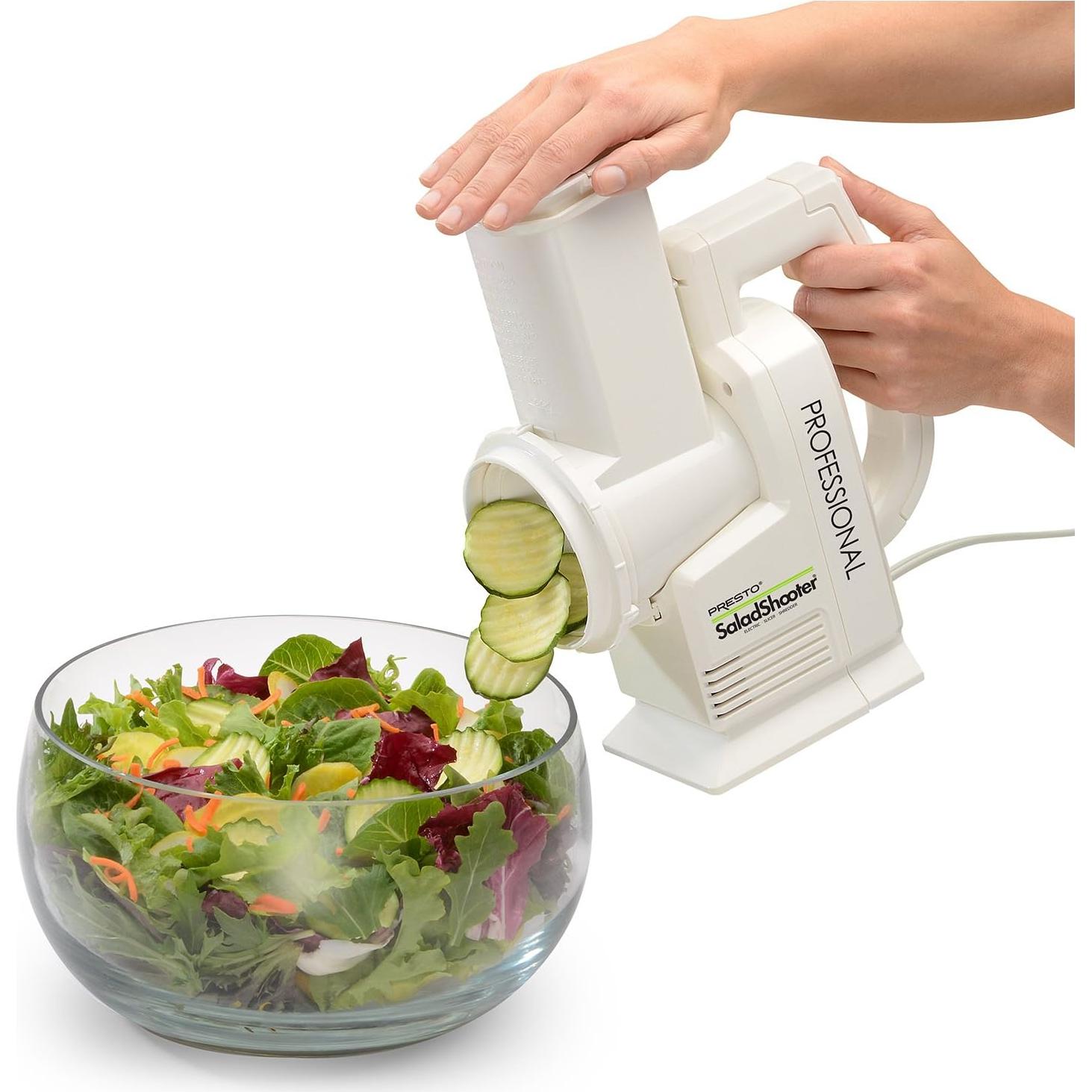 Cortadora Ralladora Eléctrica Presto Professional SaladShooter