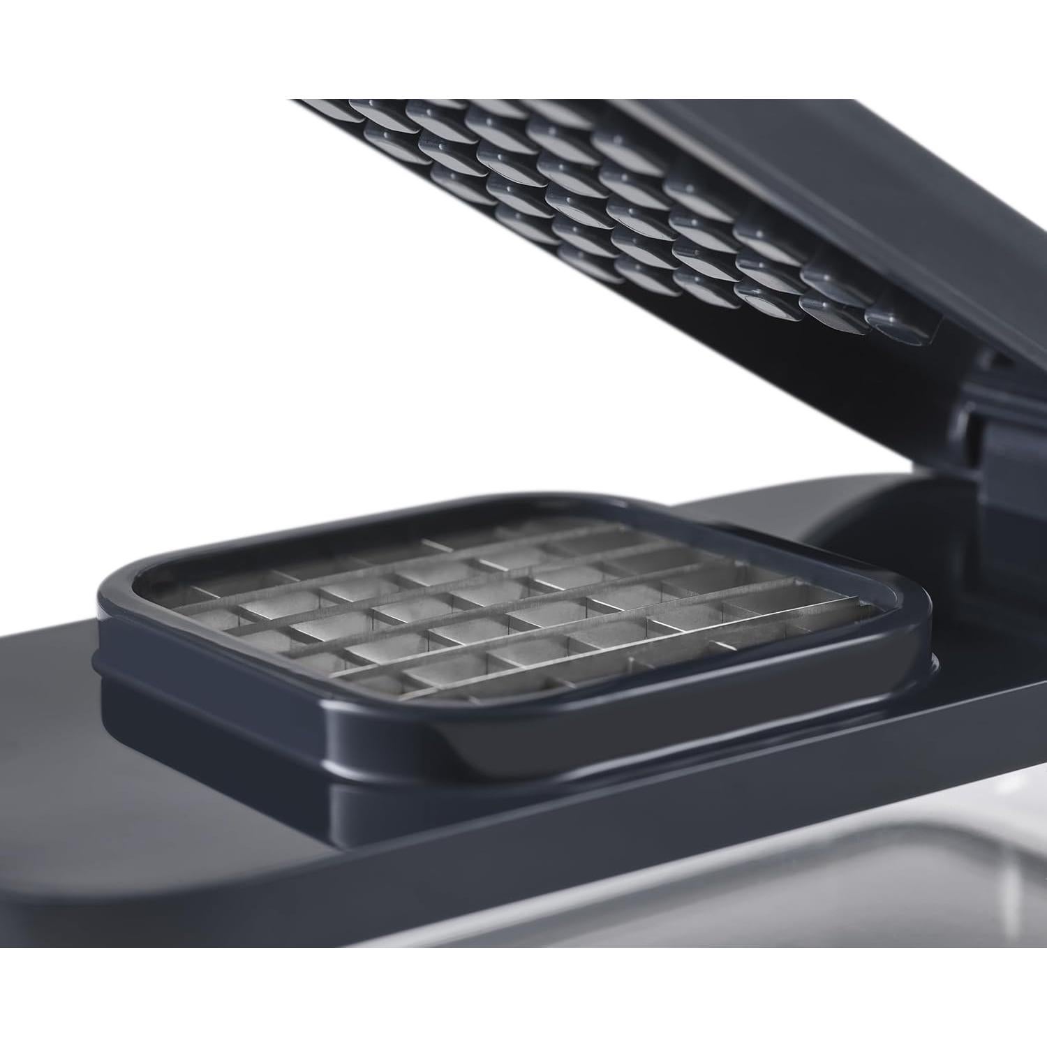 Joseph Joseph Multi-Prep Compact 4-in-1 Multifunctional Set, Kitchen Vegetable Chopper & Dicer, Cheese Grater, Mandoline Veggie Slicer, Food Julienne Cutter with Container