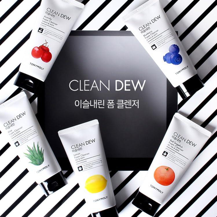 Limpiador Espumoso TONYMOLY Clean Dew Aloe 180g