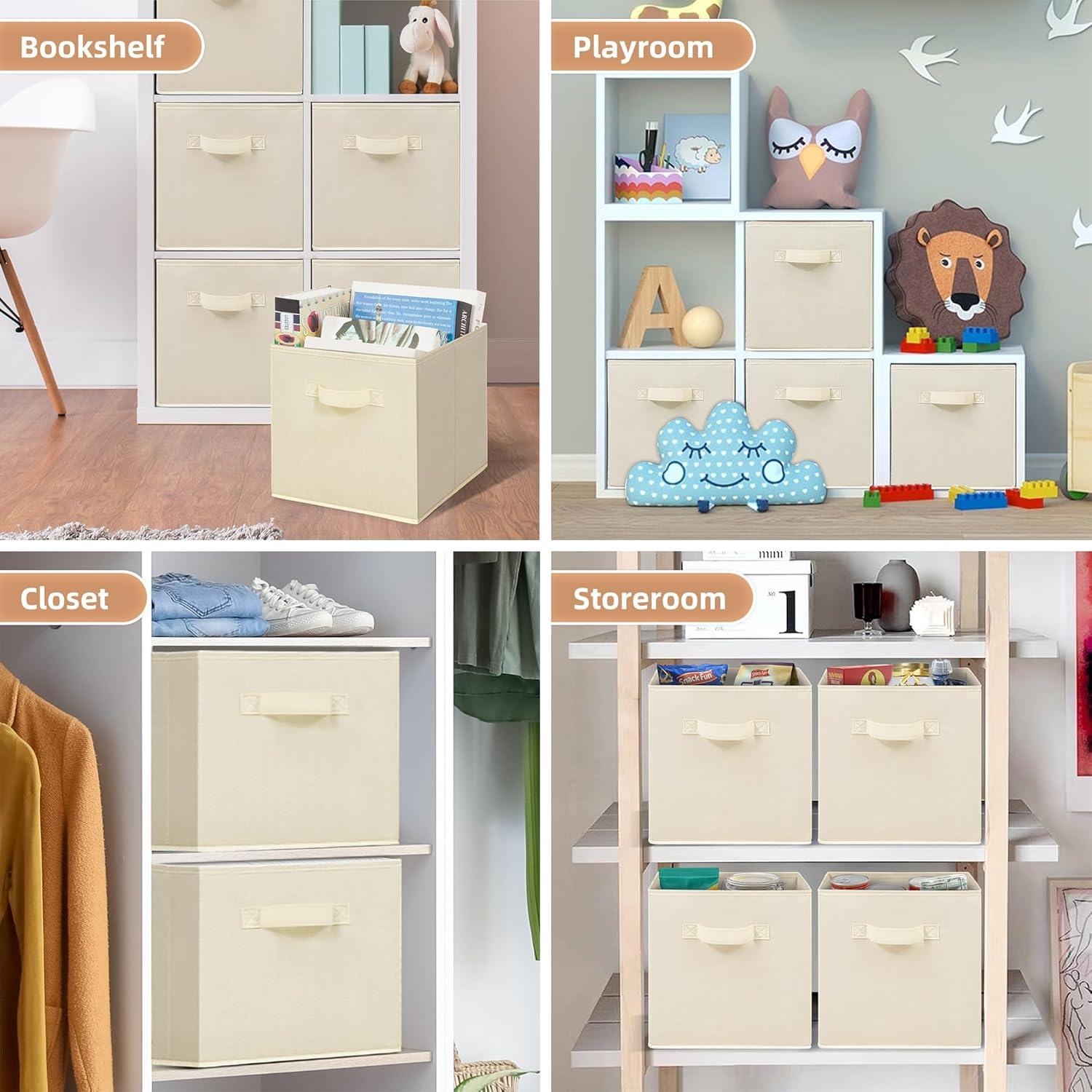 Cajas de Almacenamiento Storage Maniac 10 Piezas Beige 26.67cm