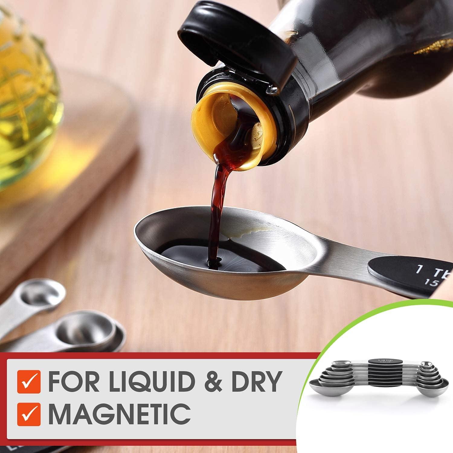 Juego de Cucharas Medidoras Magnéticas Spring Chef 2 Paquete