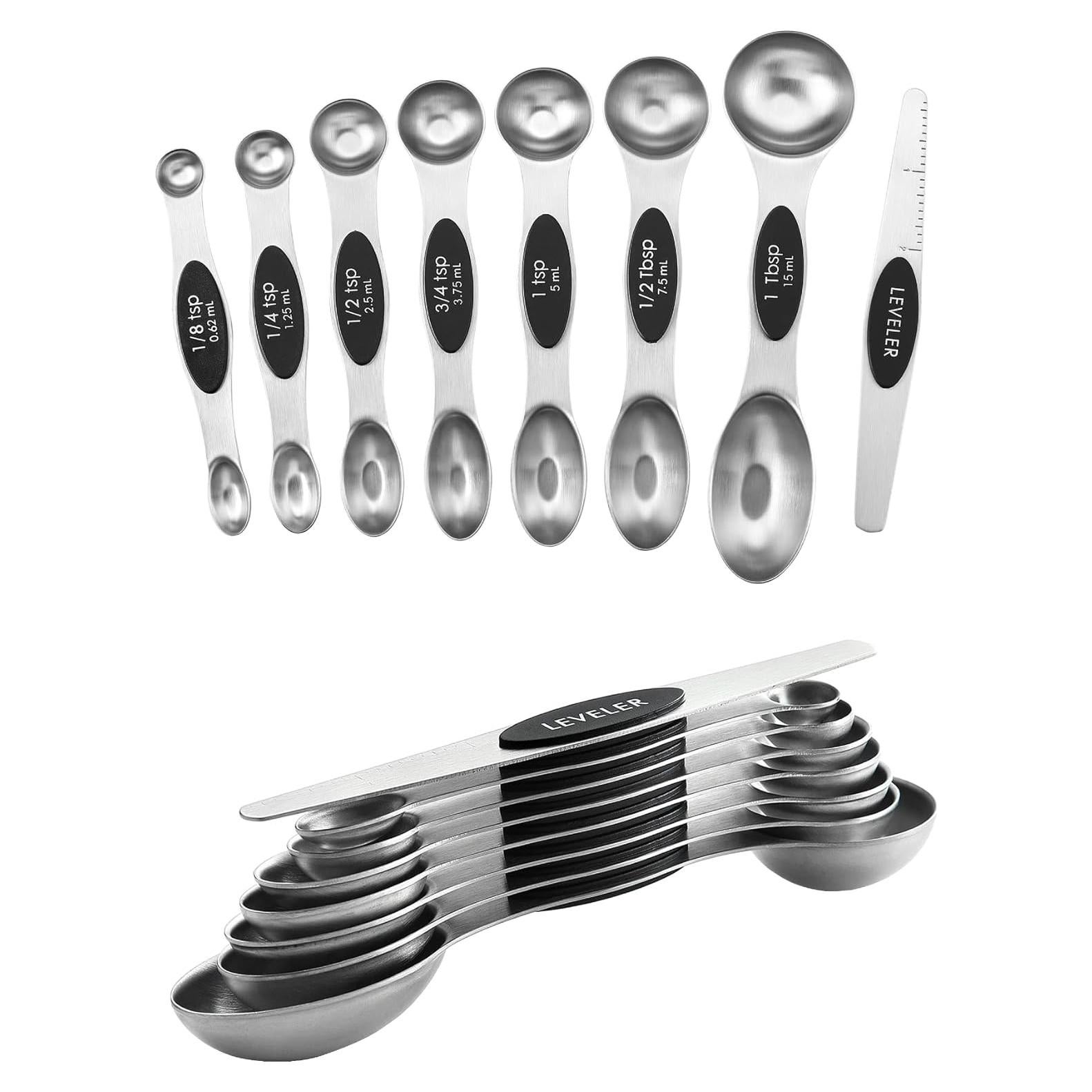 Juego de Cucharas Medidoras Magnéticas Spring Chef 8 Piezas