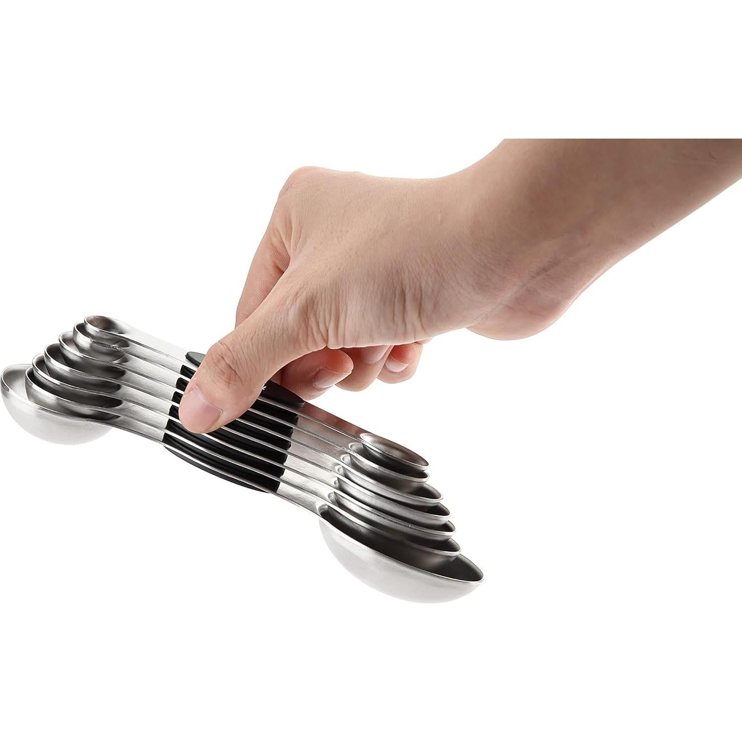 Juego de Cucharas Medidoras Magnéticas Spring Chef 8 Piezas