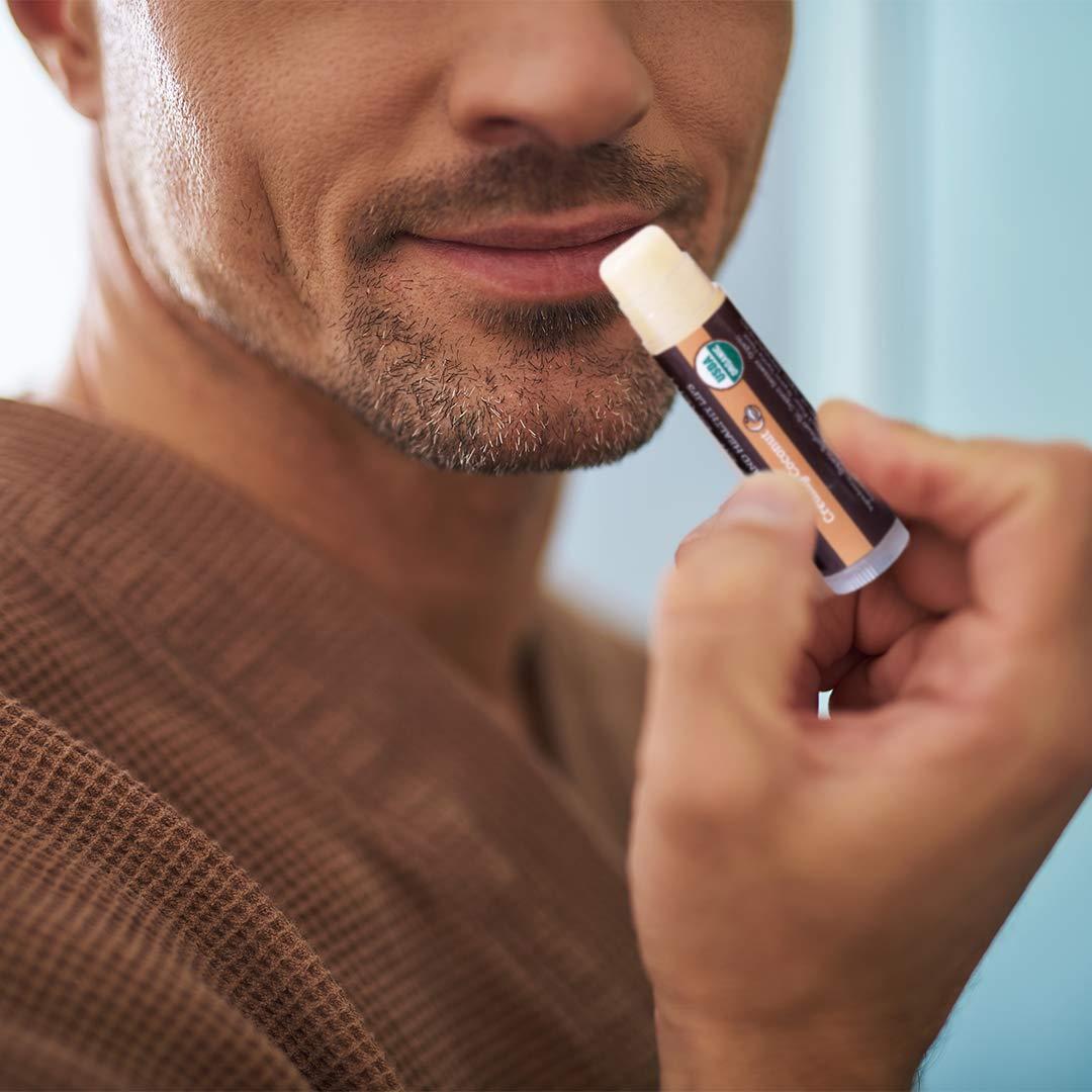 Bálsamo Labial Orgánico USDA Earth's Daughter Sabor Coco - Paquete 4