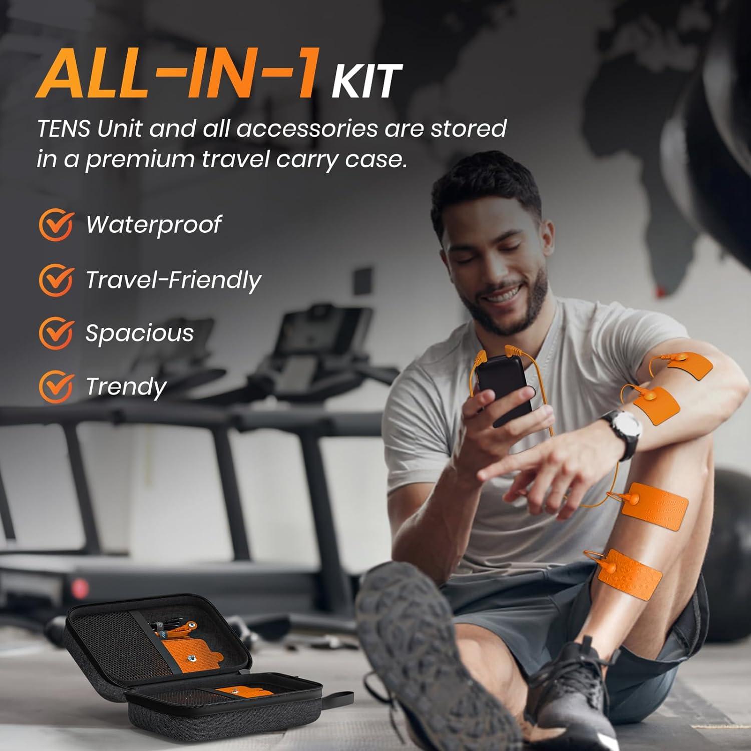 Estimulador Muscular TENS AVCOO 3 en 1 32 Modos 40 Intensidades