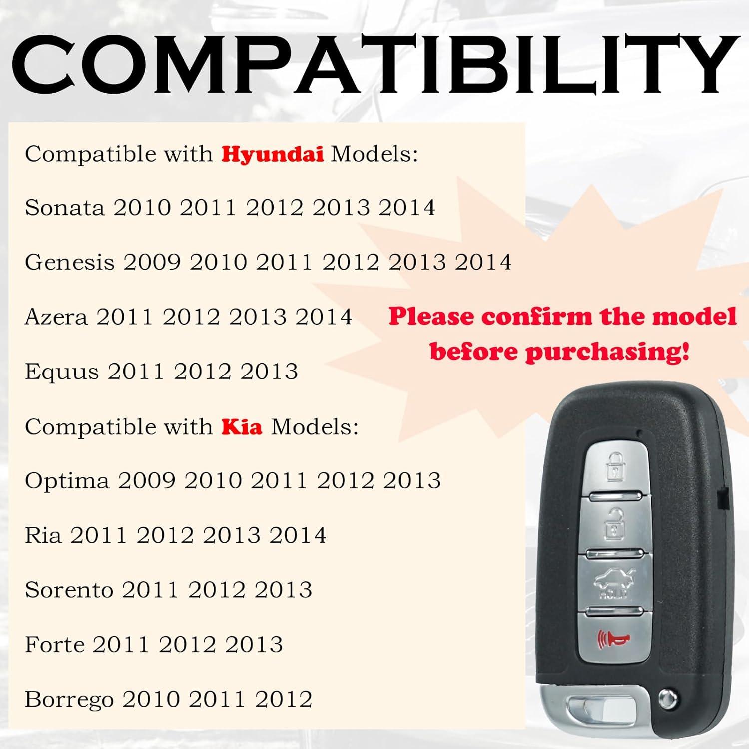 Llave Remota Hyundai Kia Compatible SY5HMFNA04 2010-2014