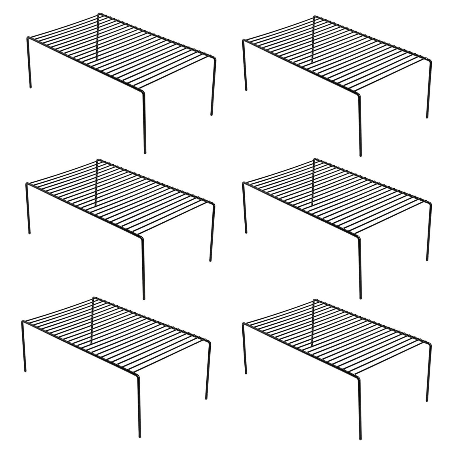 Juego de 6 Organizadores de Metal iPEGTOP 40x24 cm Negro