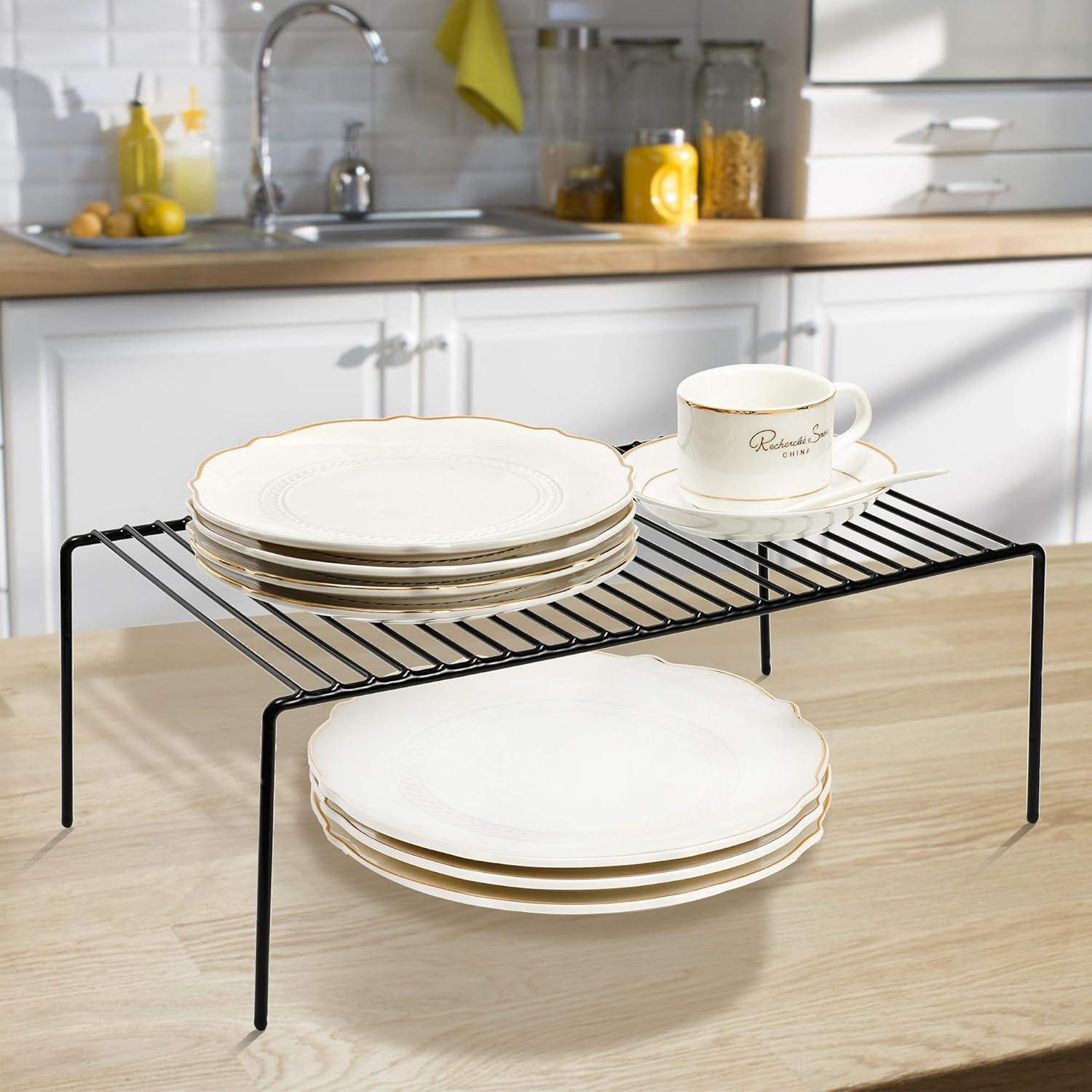 Juego de 6 Organizadores de Metal iPEGTOP 40x24 cm Negro