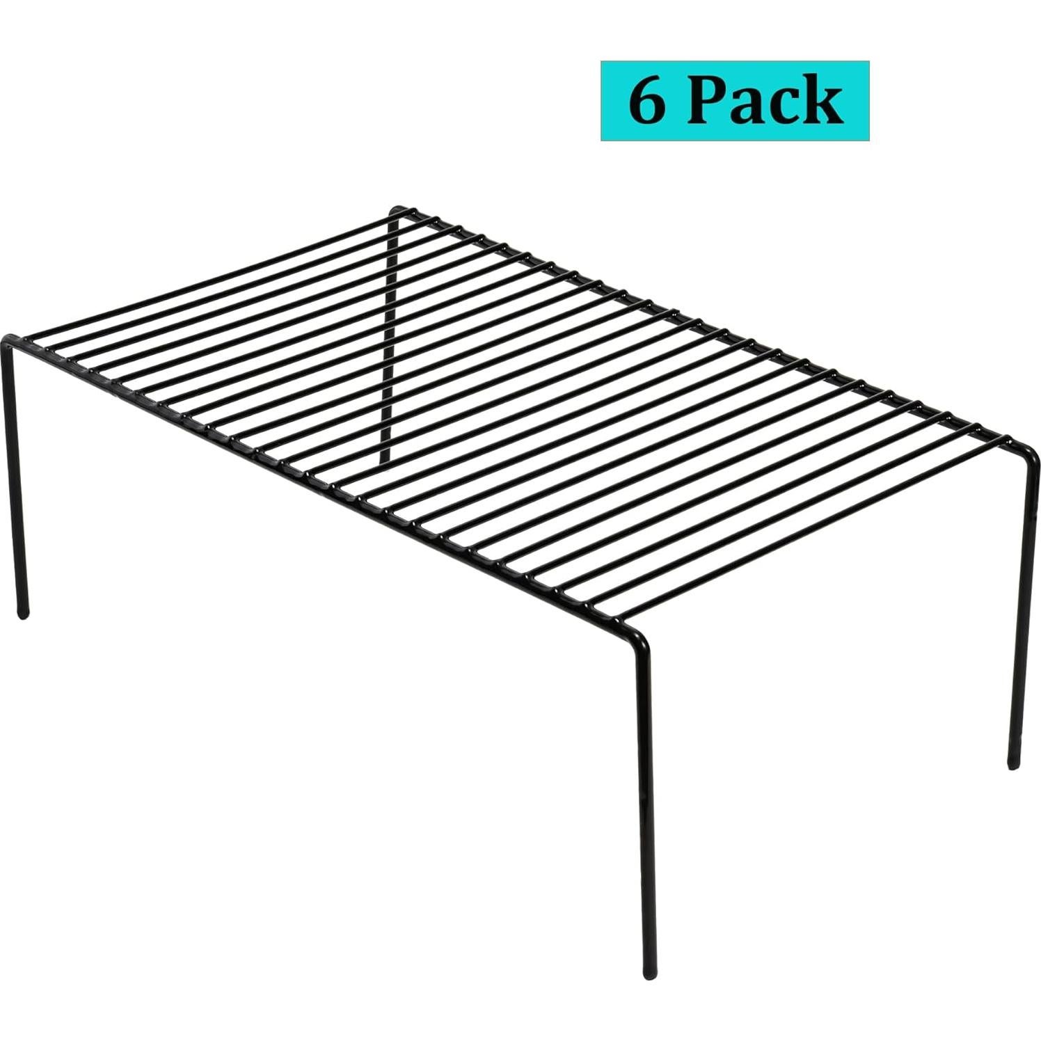 Juego de 6 Organizadores de Metal iPEGTOP 40x24 cm Negro