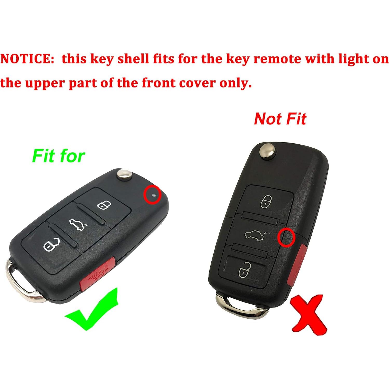 Funda de llave VW Flip Arruweer para Jetta Golf Eos