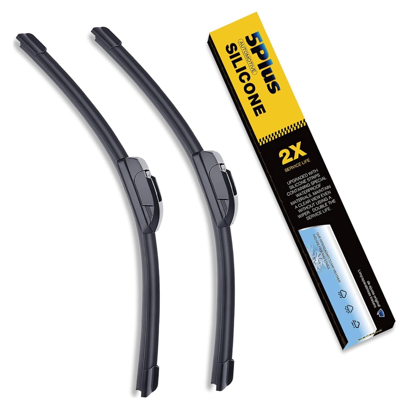 Limpiaparabrisas de Silicona 5 PLUS® 26 y 19 cm para Honda y Toyota