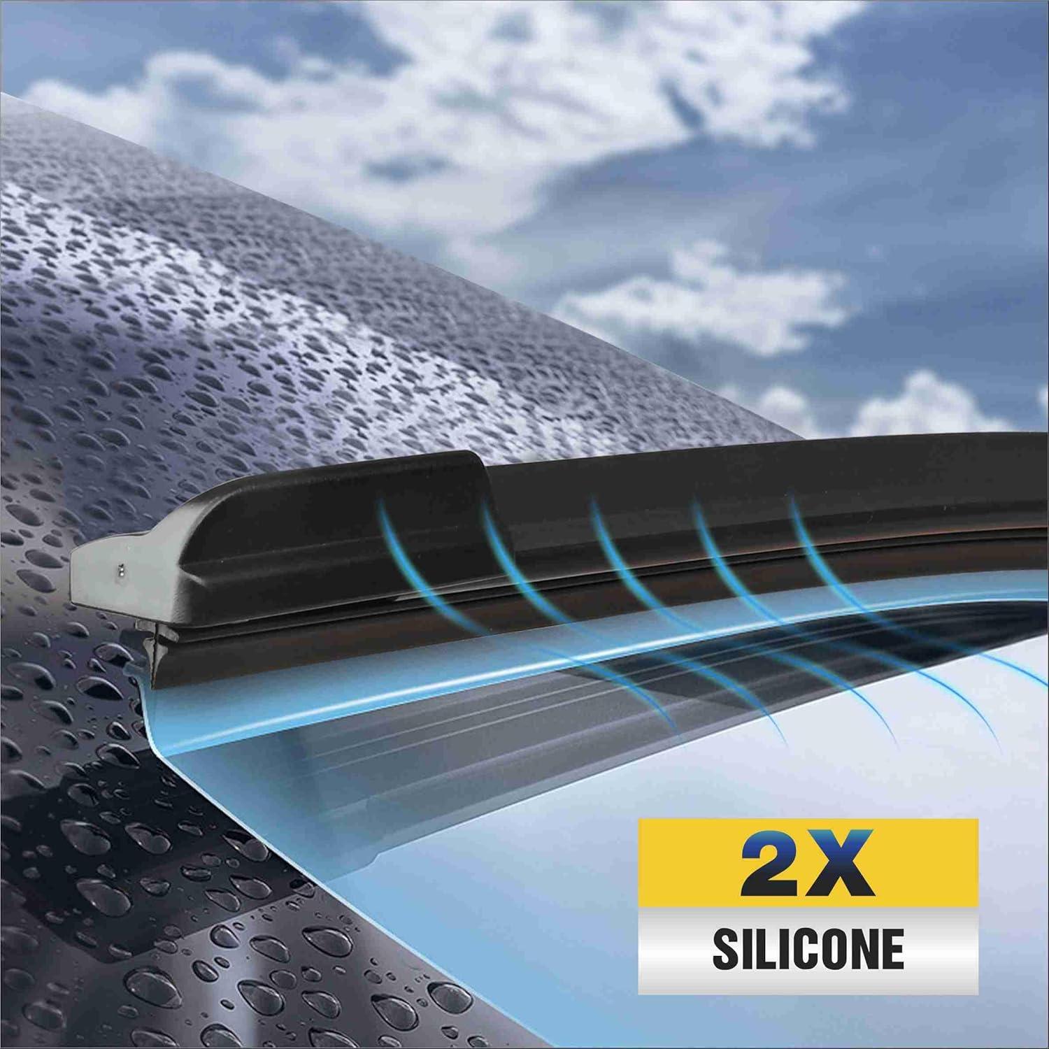 Limpiaparabrisas de Silicona 5 PLUS® 26 y 19 cm para Honda y Toyota