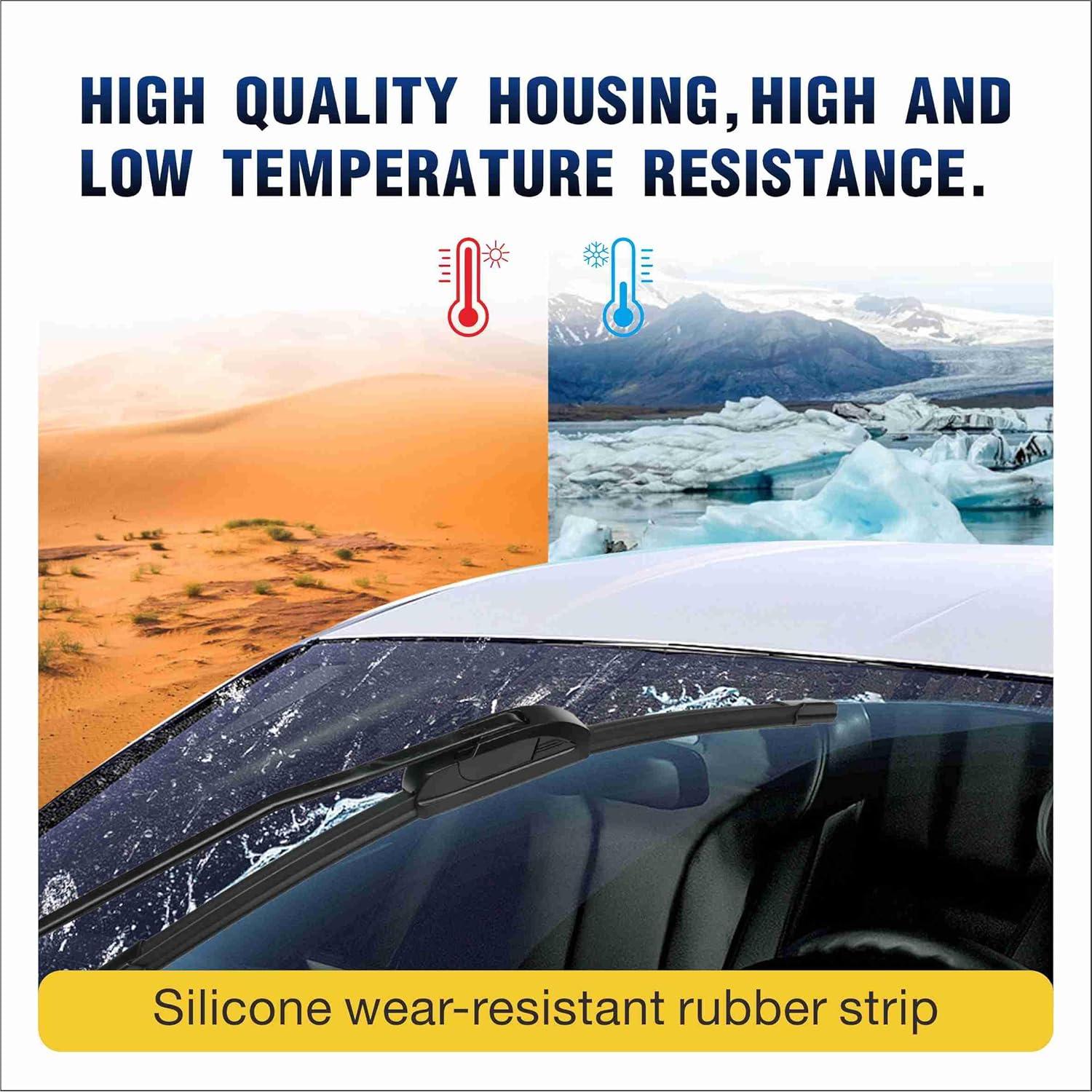 Limpiaparabrisas de Silicona 5 PLUS® 26 y 19 cm para Honda y Toyota