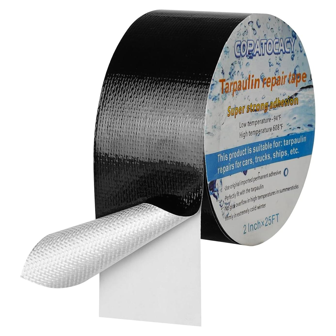 Cinta de Reparación Negra Copatocacy 5.08cm x 7.62m Resistente