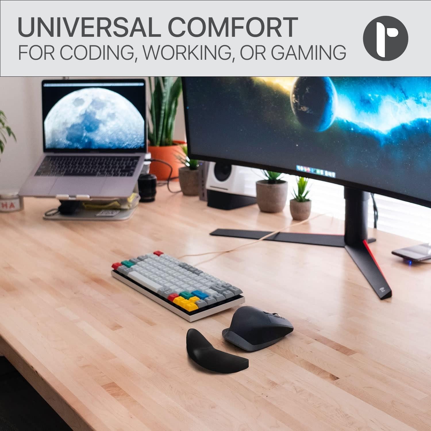 Reposamuñecas Ergonómico Deslizante Reloot Glider v2 Negro