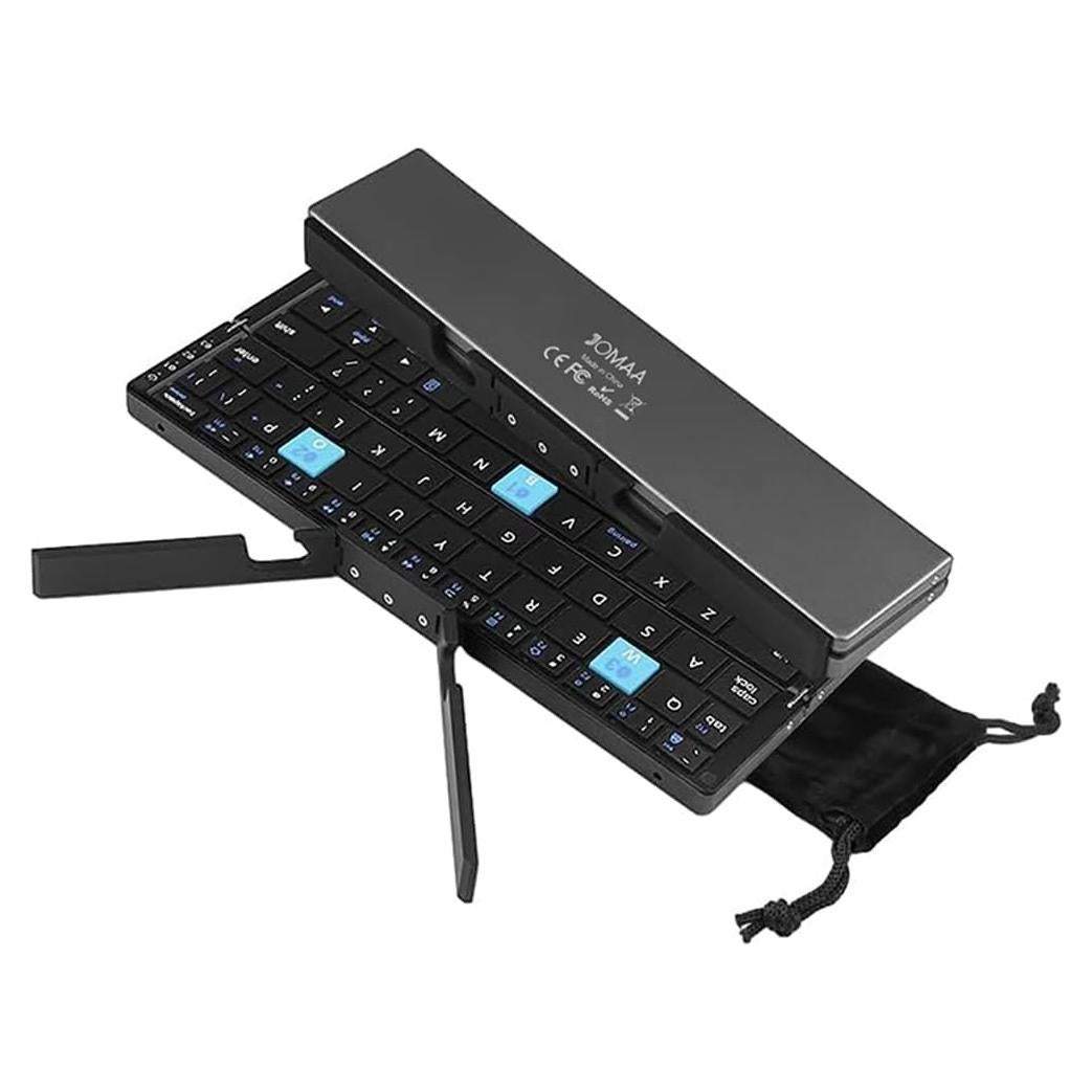 Teclado Bluetooth Plegable JOMAA Silencioso Recargable Negro