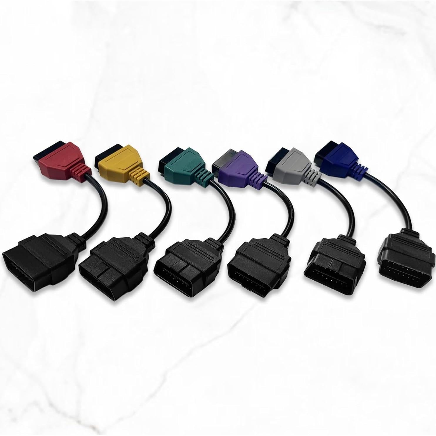 Cable OBD2 VZG para Fiat ECUScan, Adaptador Diagnóstico