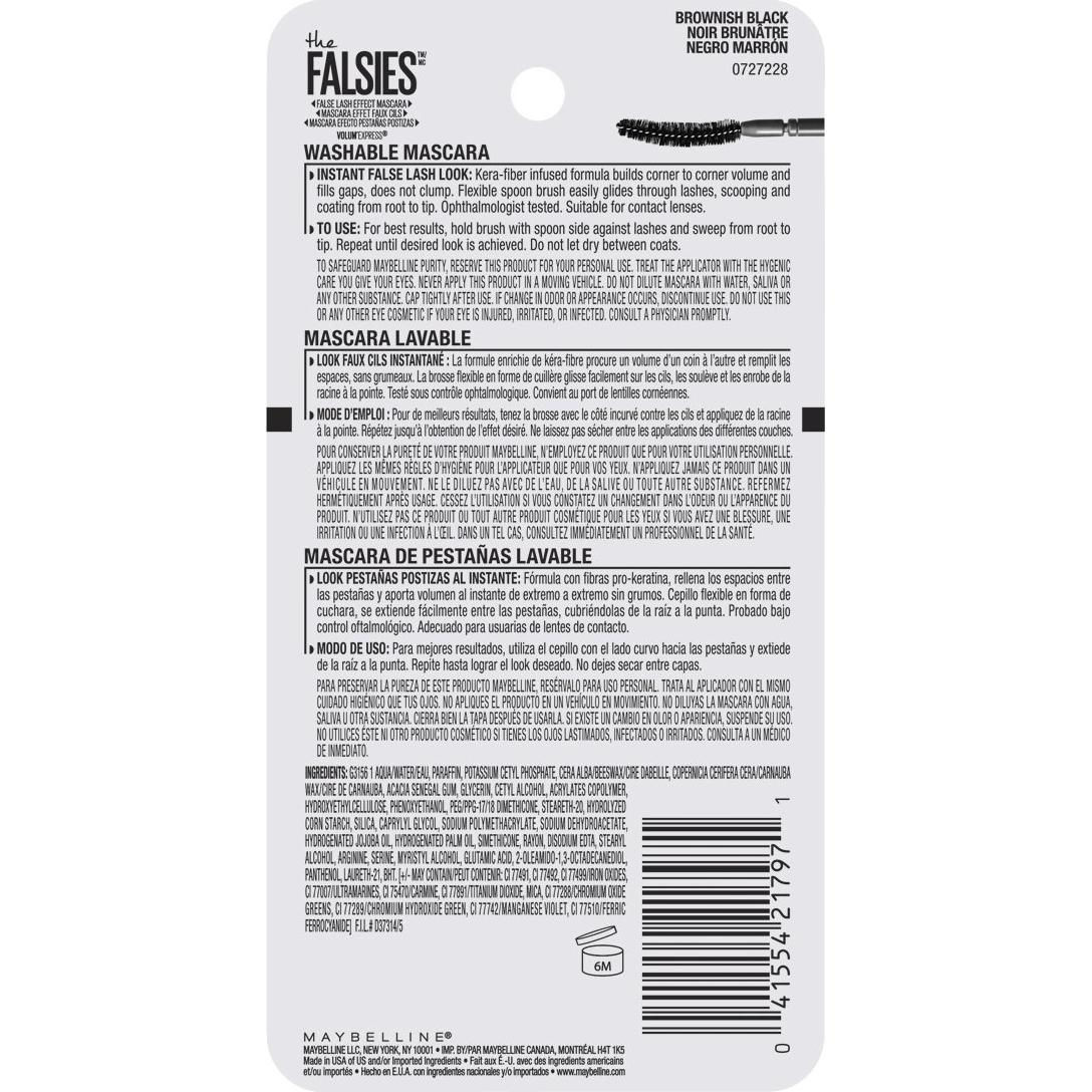 Máscara de Pestañas Volum' Express Maybelline 7.39 ml Negro Marrón