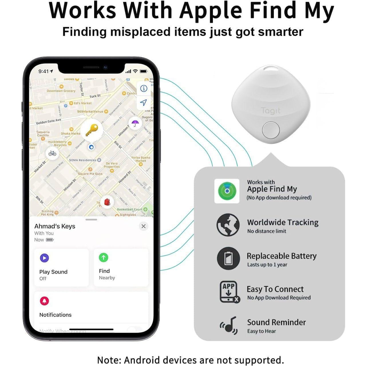 Buscador de Llaves Tagit - Inalámbrico, Bluetooth, iOS