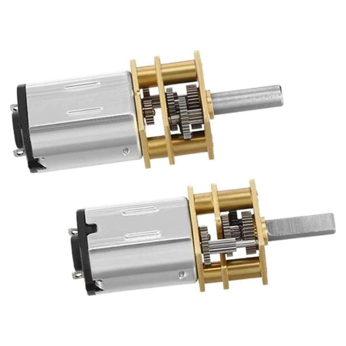 Motor de Engranaje de CC JING 3V 60RPM Metal para Robots (2 PCS)