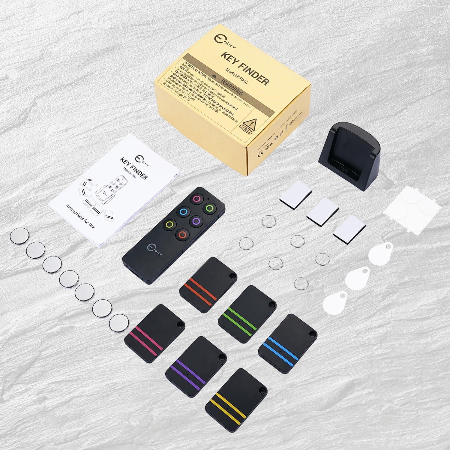 Localizador de Llaves Esky KF-06A con 6 Receptores y Sonido 85dB