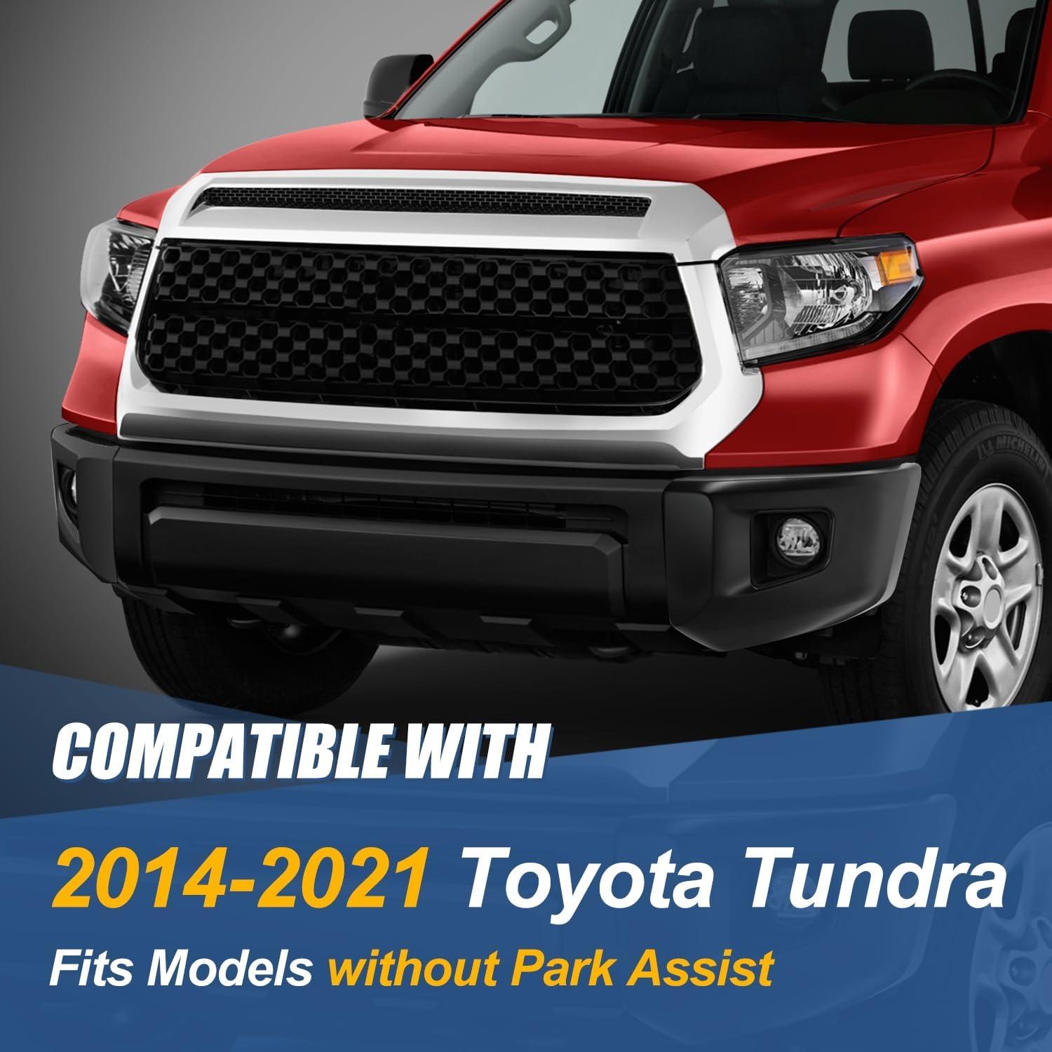 Extremo de Parachoques Frontal Auto Dynasty Toyota Tundra 2014-2021 Izquierdo Negro Mate