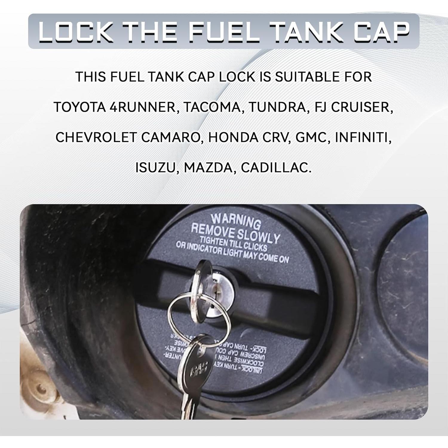 Tapa de Gas de Bloqueo KUQUTIDY para Toyota, Honda, Chevy