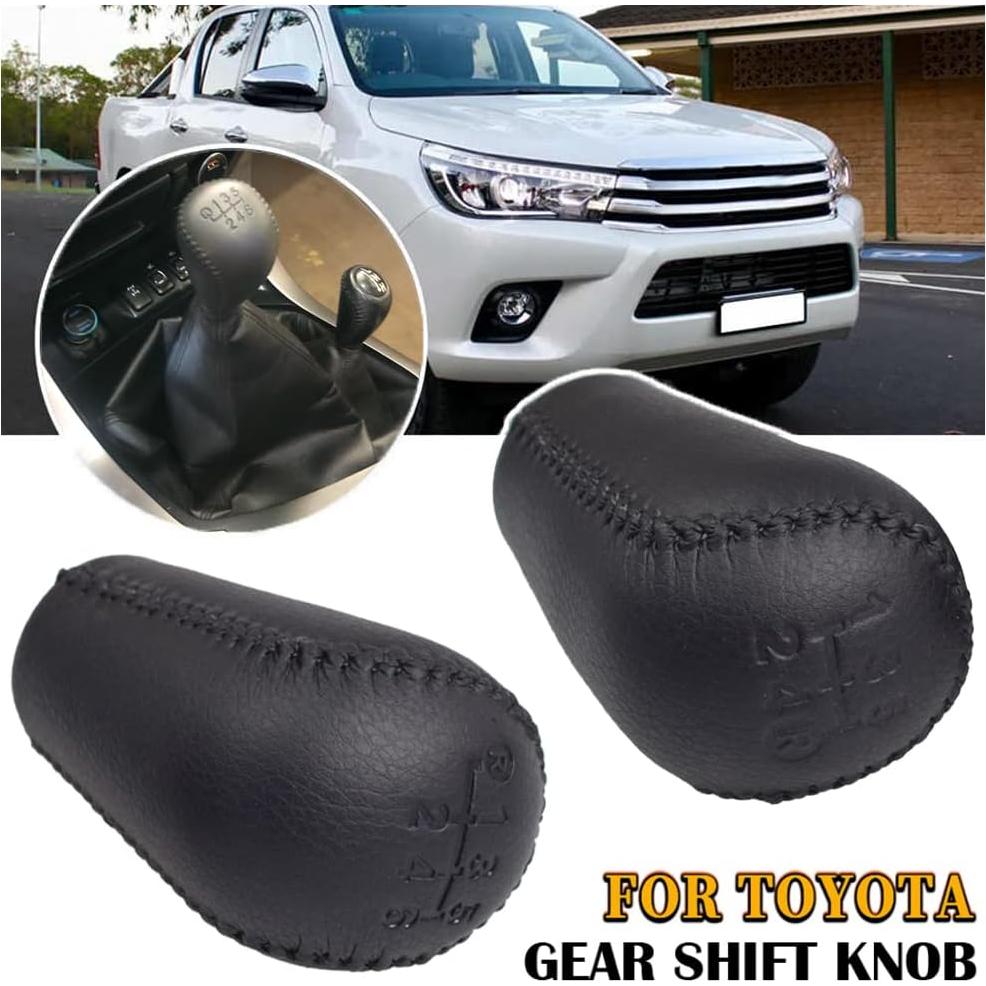 Perilla de Cambio de Cuero Hacreyatu para Toyota Hilux y Fortuner