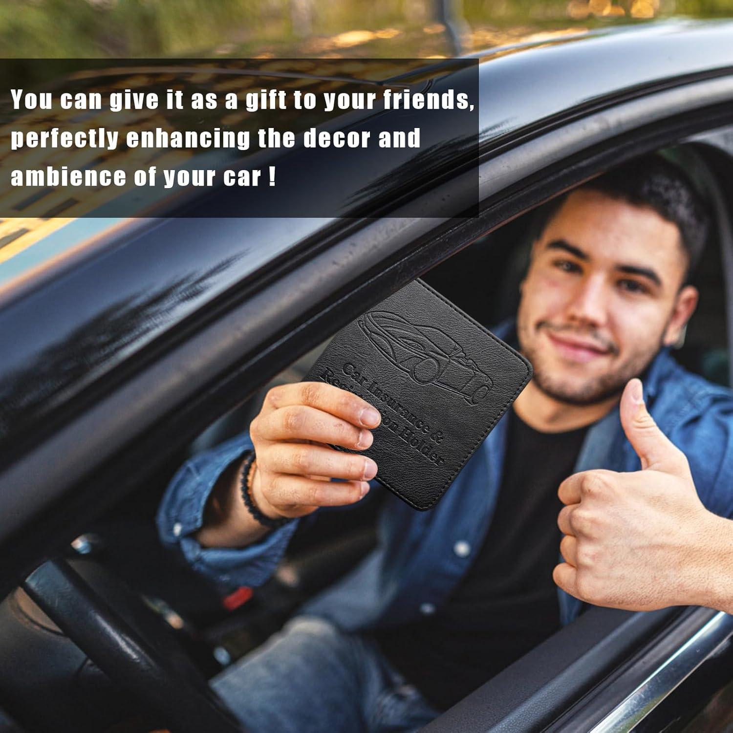 Porta Documentos Ziciner para Guantería Negro 13.2x12.9 cm