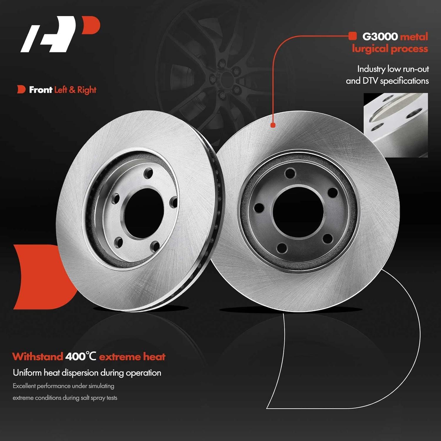 Discos de Freno Delanteros A-Premium + Pastillas Cerámicas