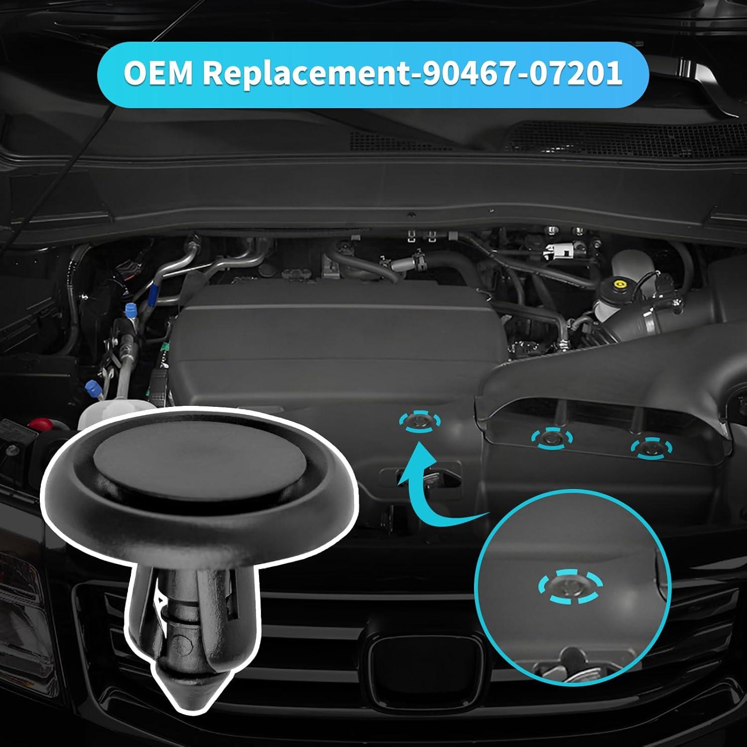 20 Clips de Retención para Toyota y Lexus - AOIT 90467-07201