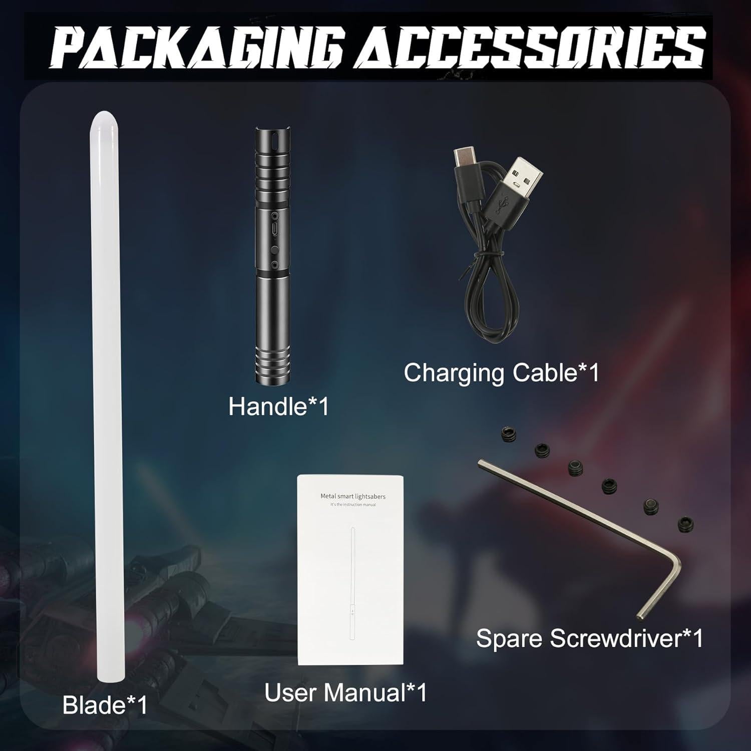 Sable de Luz Iluminado MAMXUAN 15 Colores con Sonido