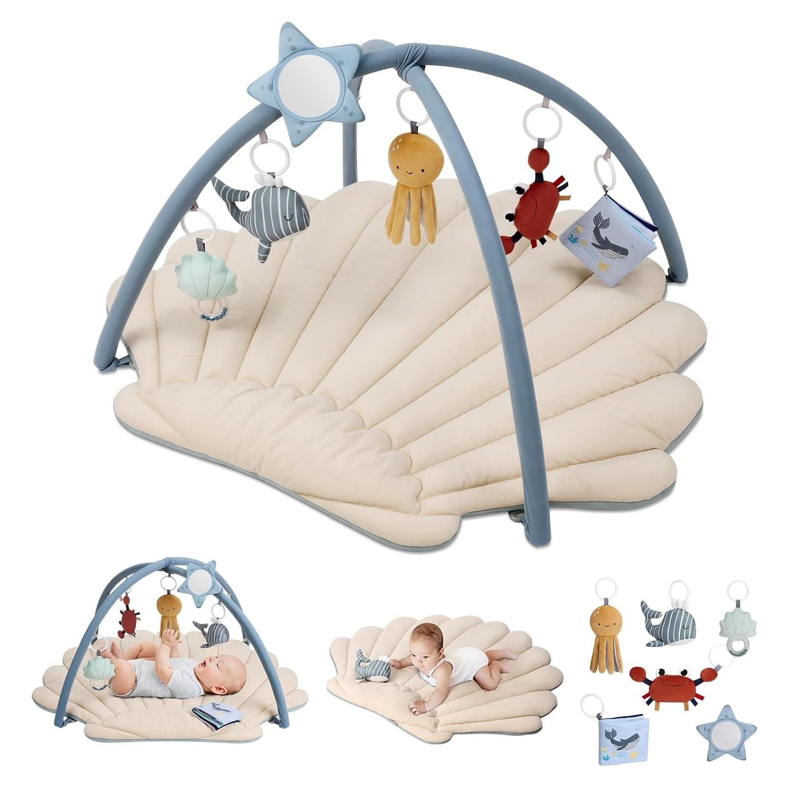 Alfombra de Juego para Bebés Blissful Diary Boho Oceánico 103x96 cm