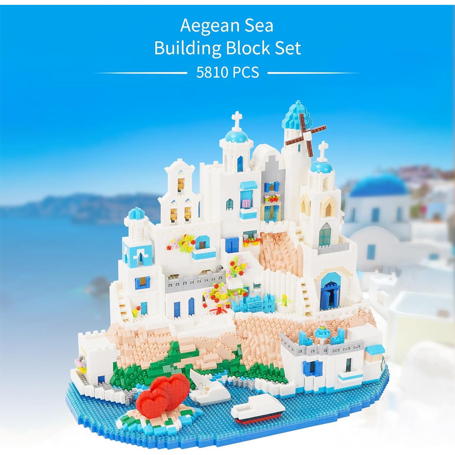 Juego de Bloques de Construcción Geniteen 5810 Piezas Mar Egeo