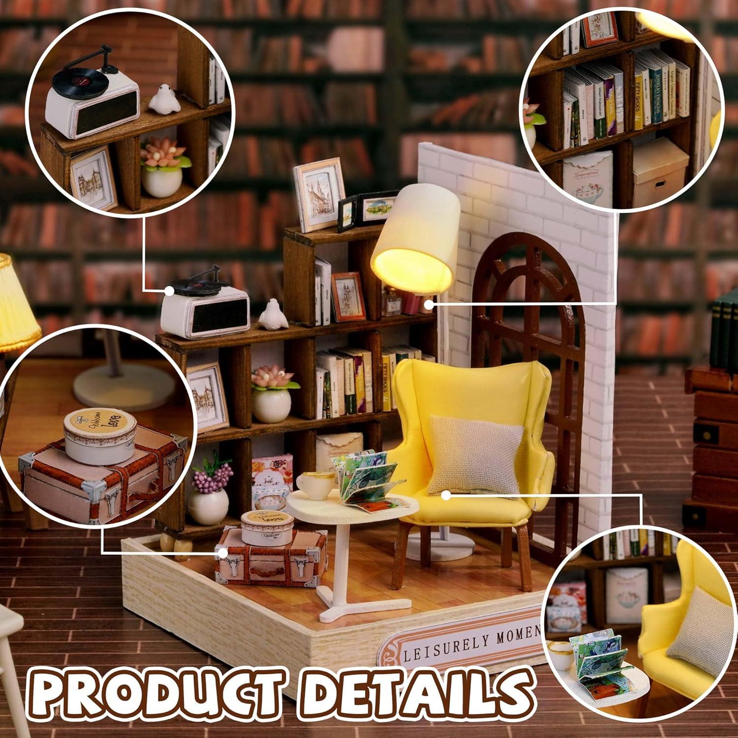 Casa de Muñecas Miniatura Kisoy QT-037 DIY con Muebles