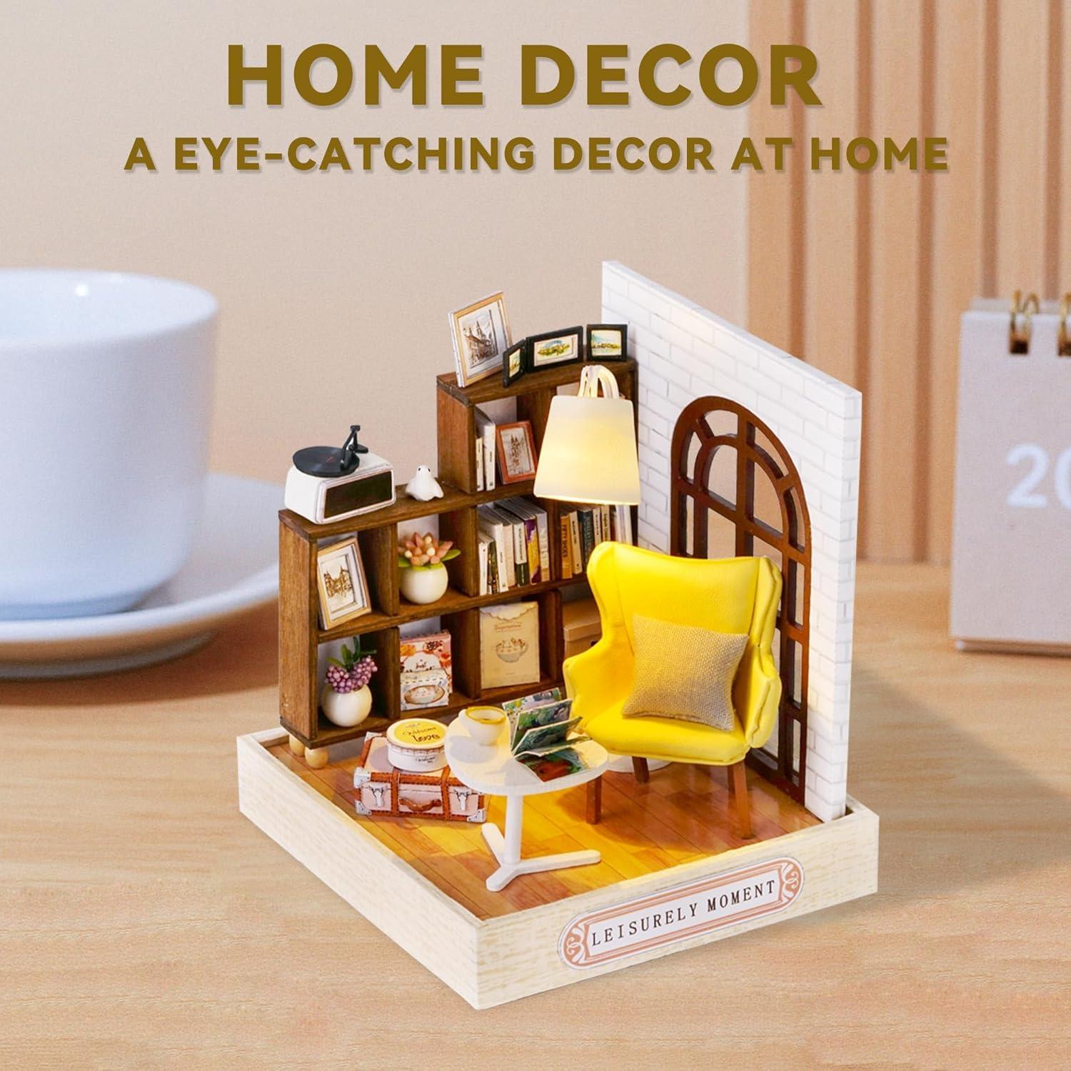 Casa de Muñecas Miniatura Kisoy QT-037 DIY con Muebles