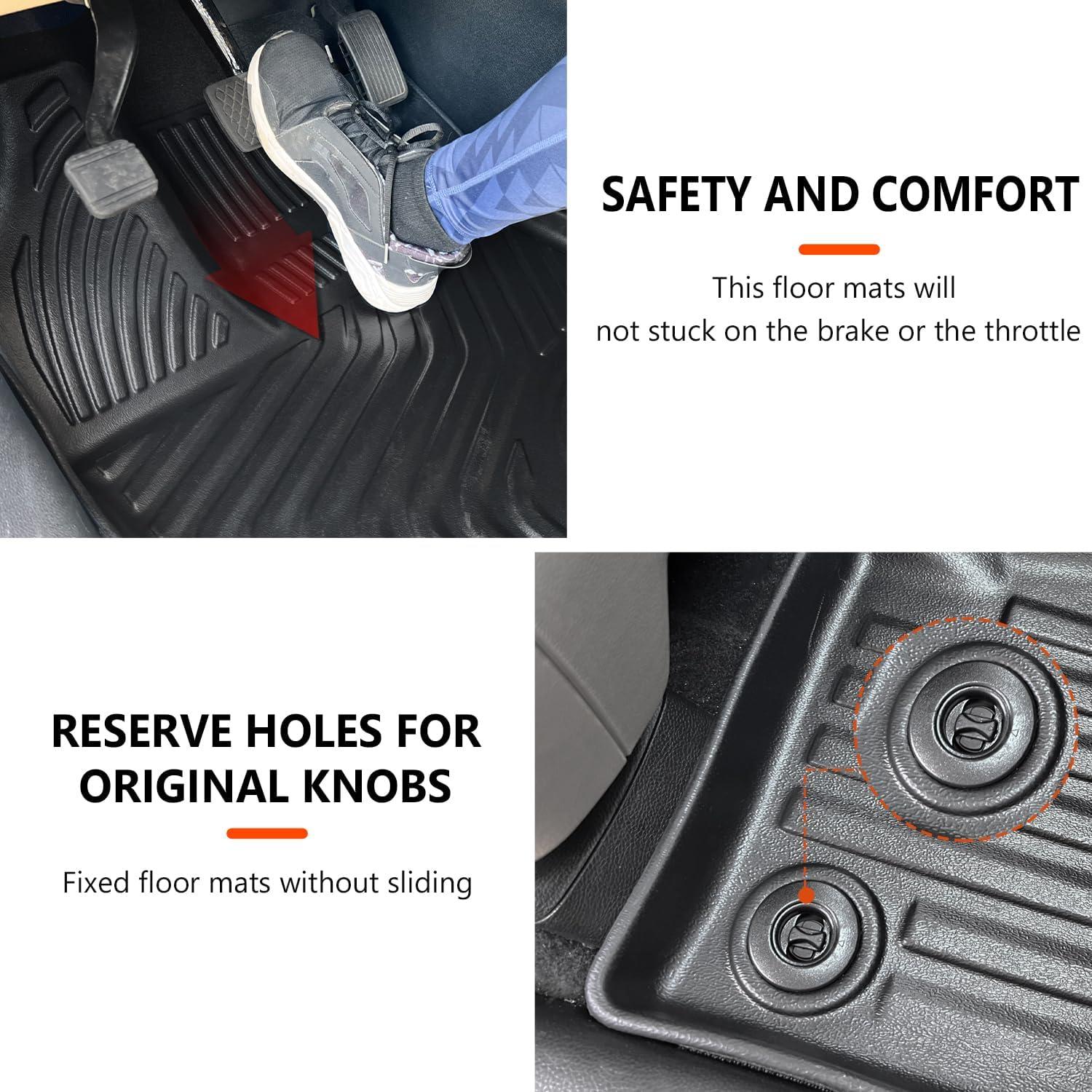 Tapetes de Piso Powoq para Honda Pilot 8 Asientos 2016-2022